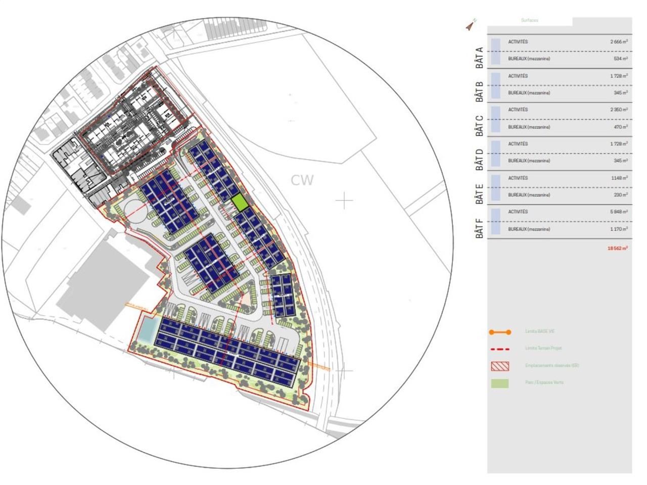 Location entrepots 11544 m² divisibles à partir de 1378 m²