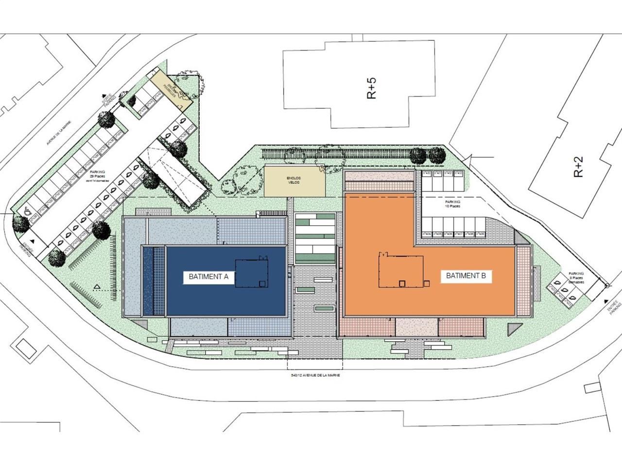 Location bureaux 256 m² non divisibles