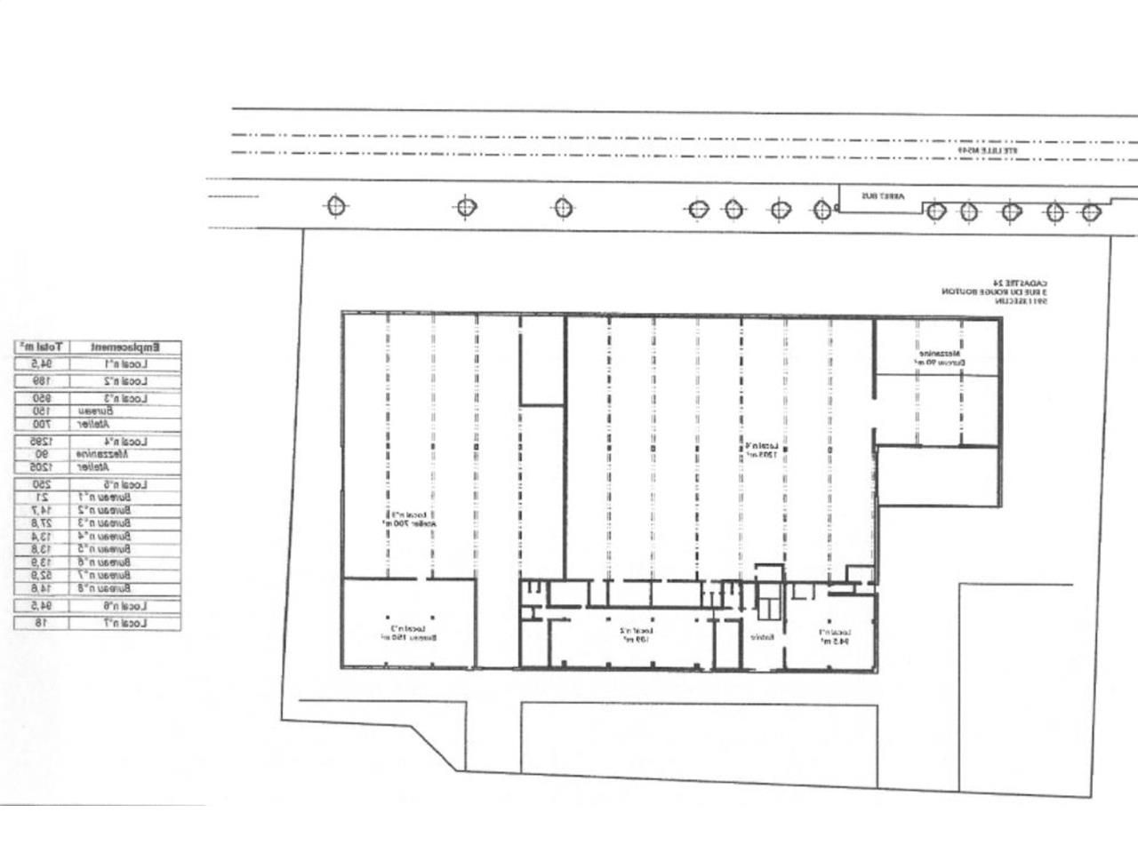 Location entrepots 1200 m² divisibles à partir de 600 m²