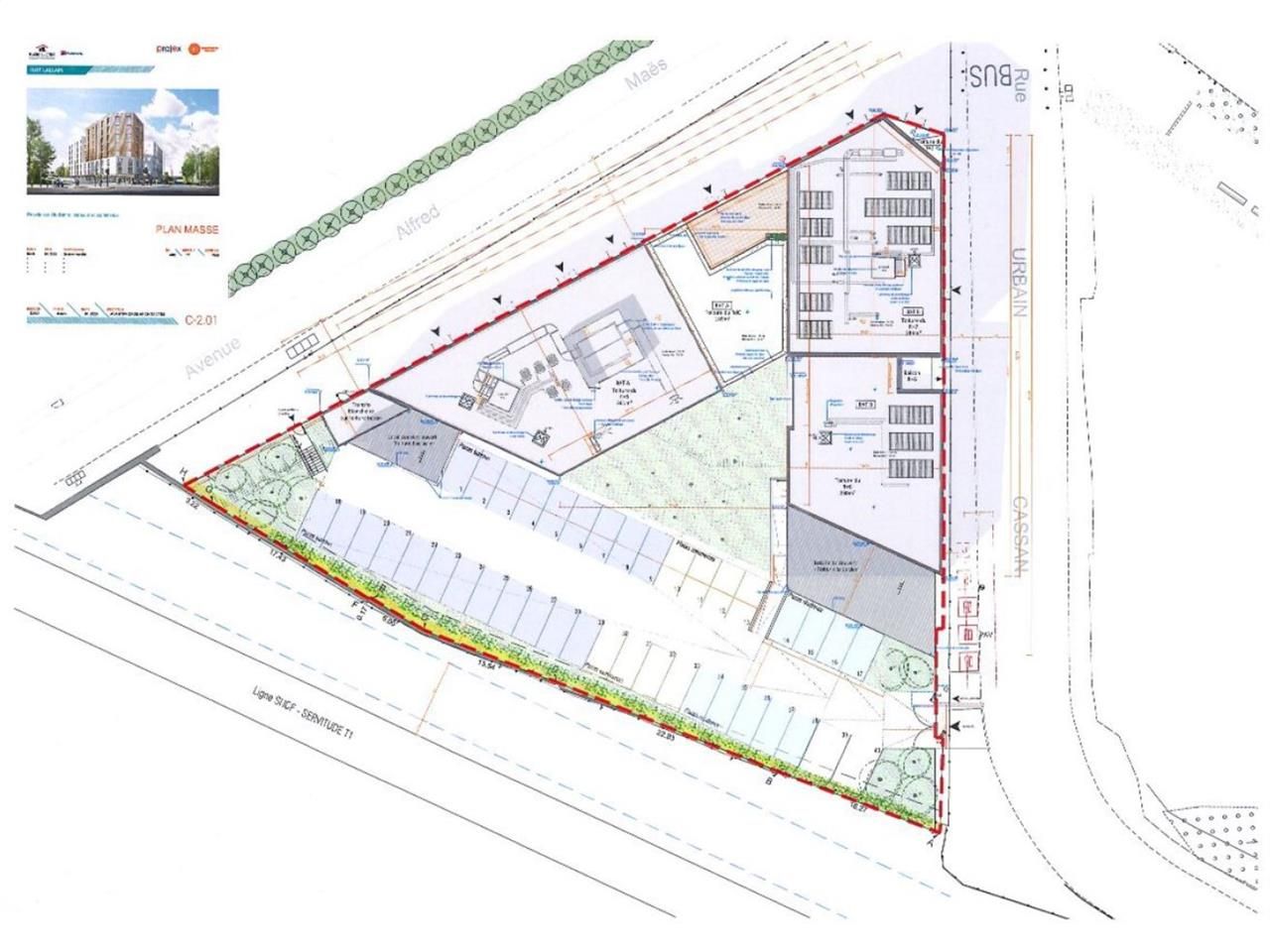 Location bureaux 882 m² divisibles à partir de 294 m²