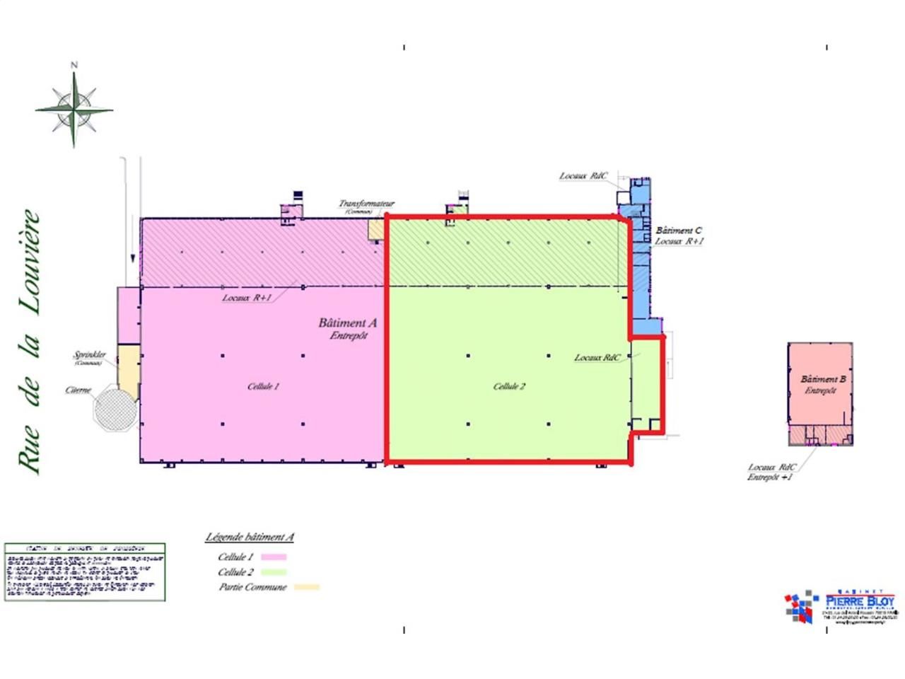Location entrepots 5378 m² non divisibles
