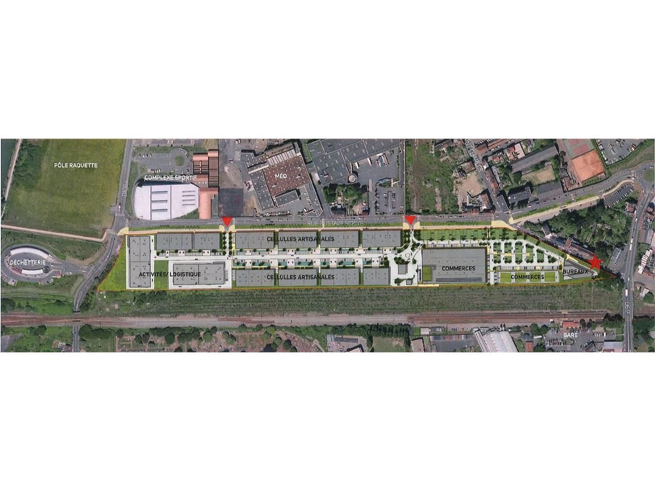 Vente entrepots 606 m² non divisibles