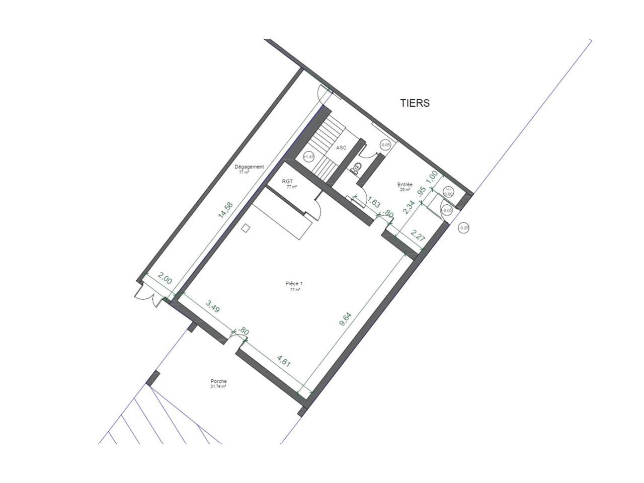 Vente bureaux 530 m² non divisibles