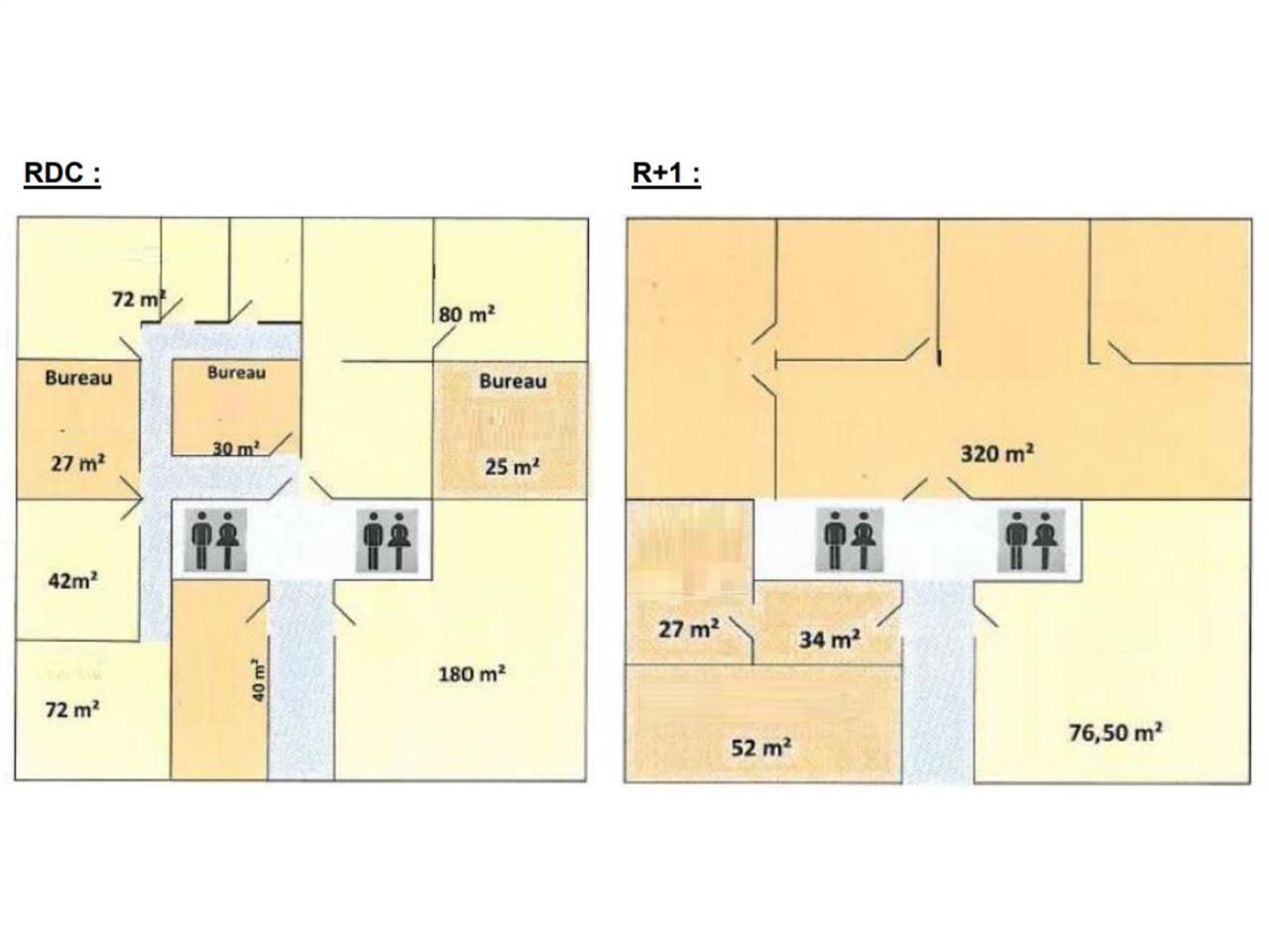 Location bureaux 1020 m² non divisibles