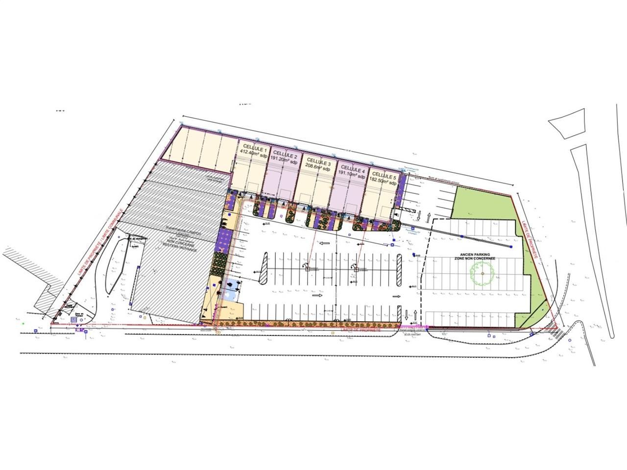 Vente entrepots 412 m² non divisibles