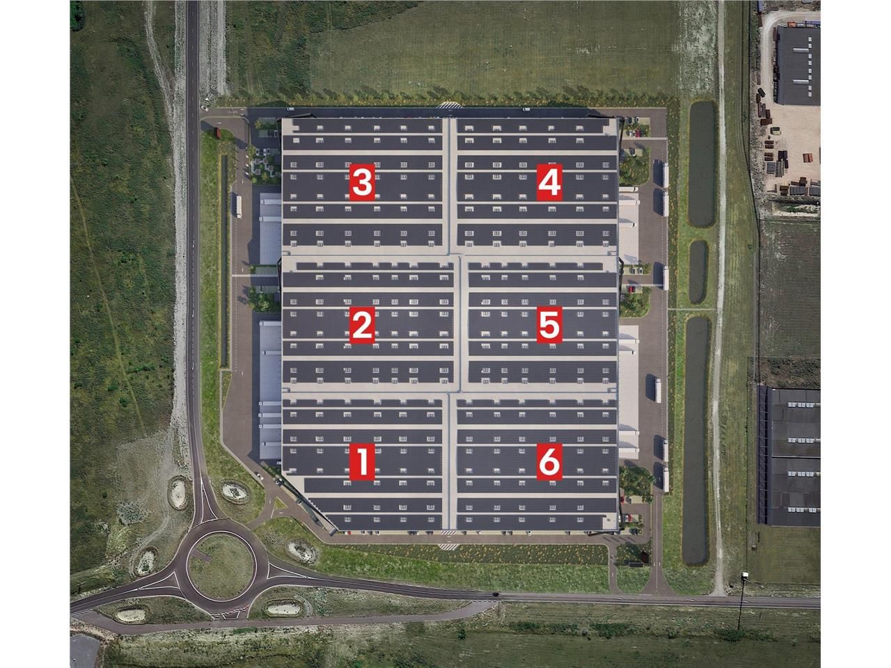 Location entrepots 76378 m² divisibles à partir de 13552 m²