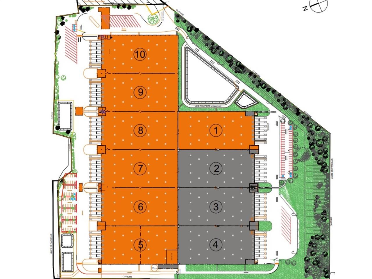 Location entrepots 42093 m² divisibles à partir de 5581 m²