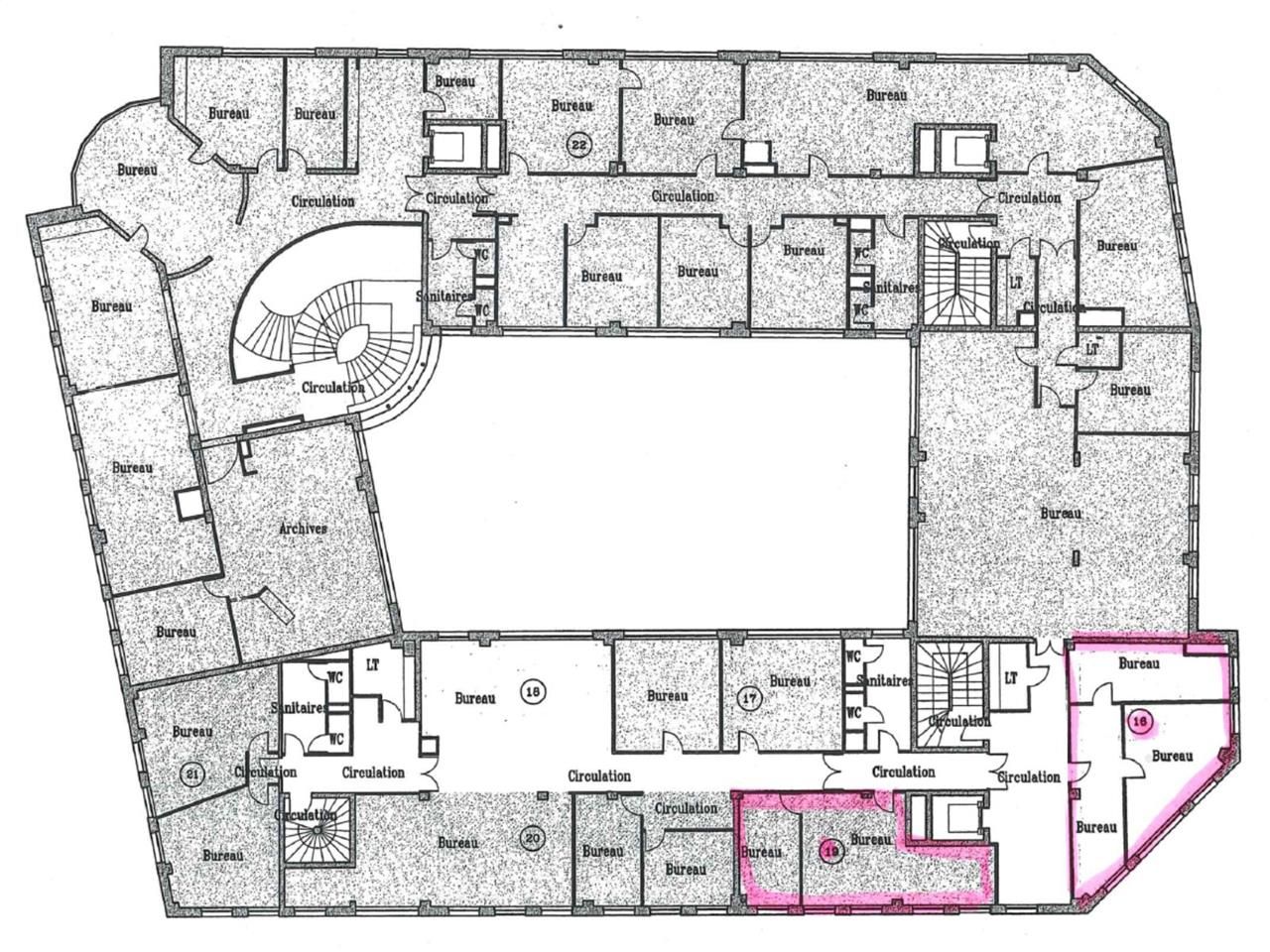 Location bureaux 800 m² divisibles à partir de 40 m²