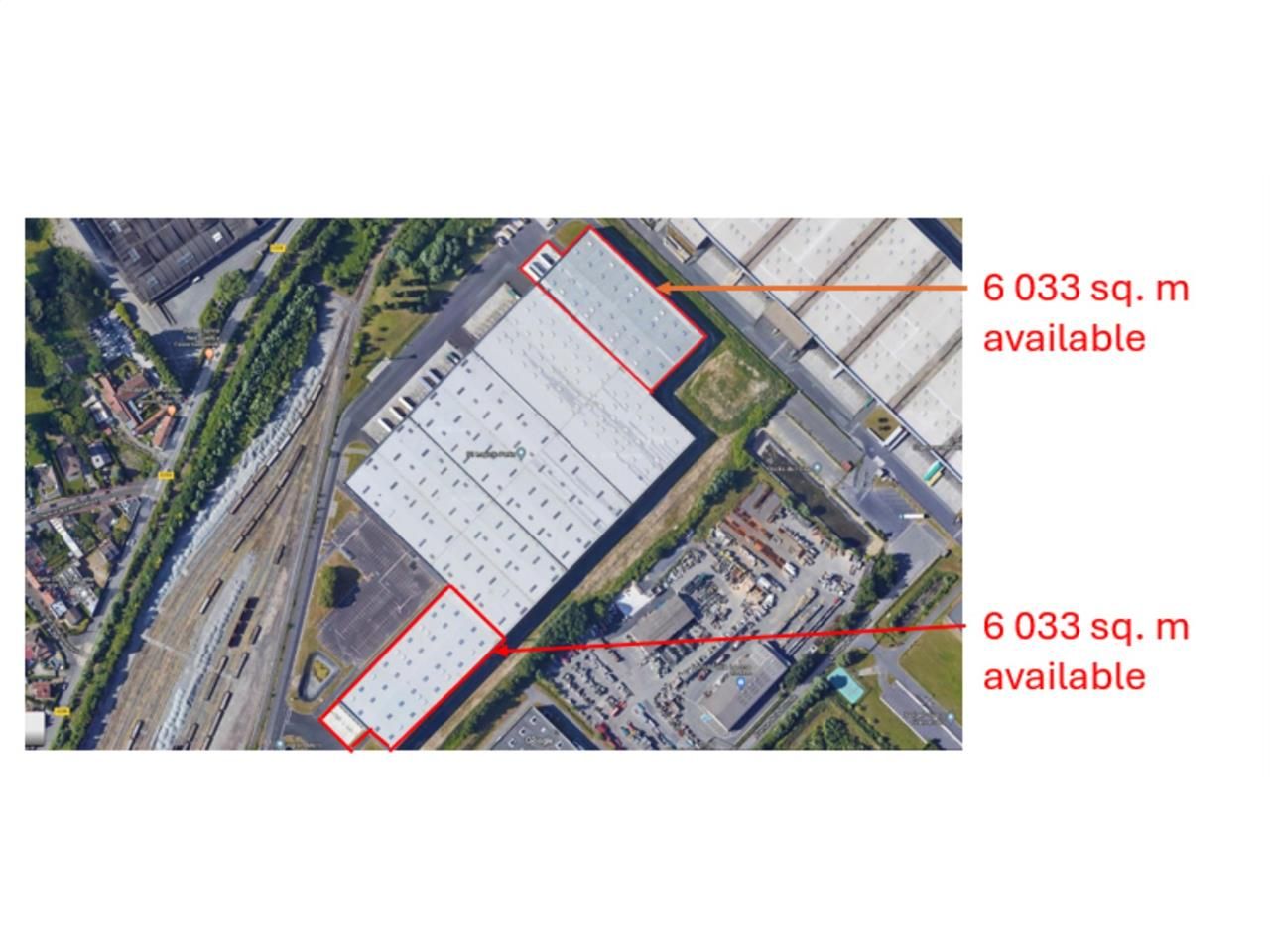 Location entrepots 12066 m² divisibles à partir de 6033 m²