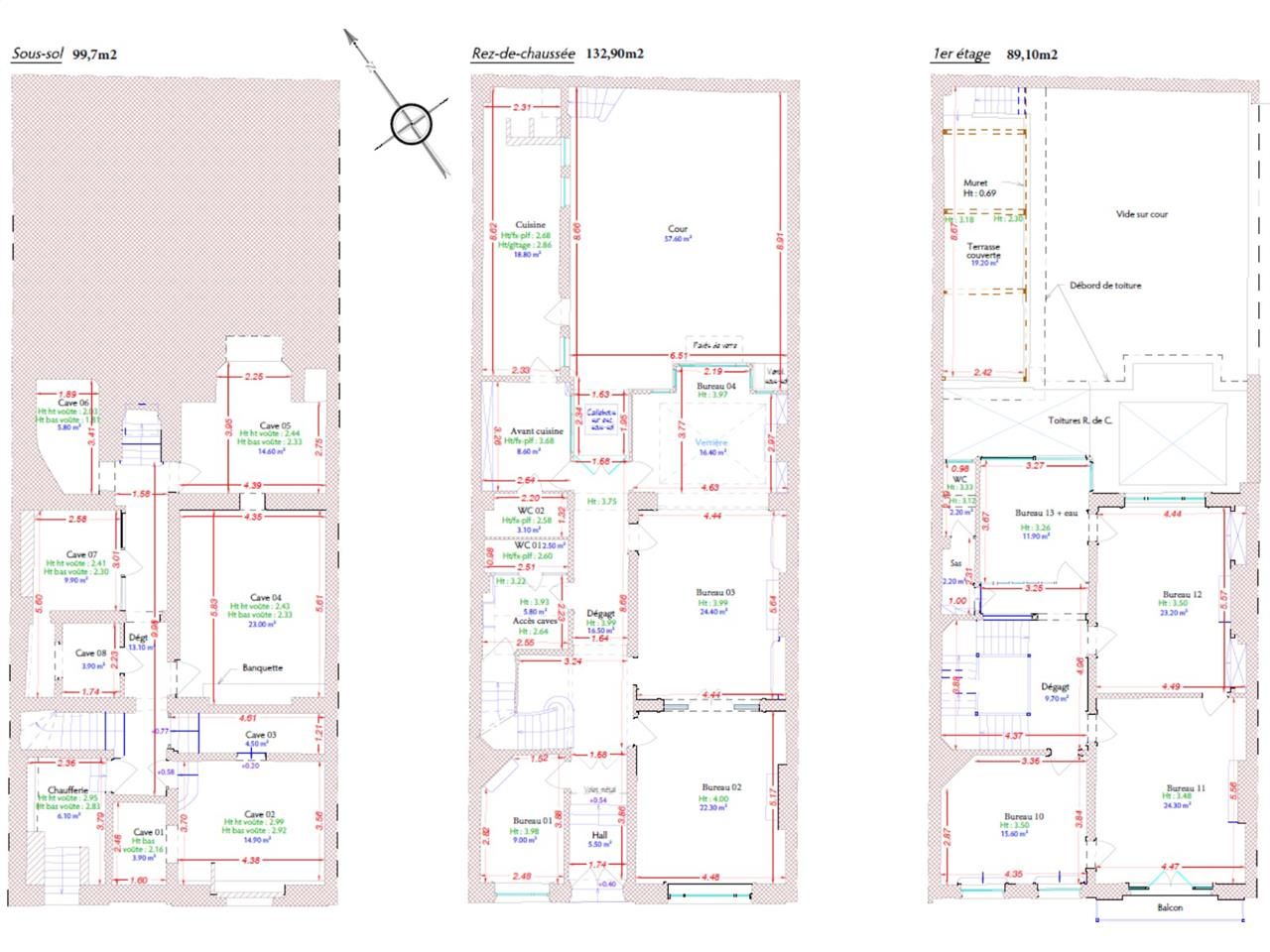 Location bureaux 500 m² divisibles à partir de 107 m²