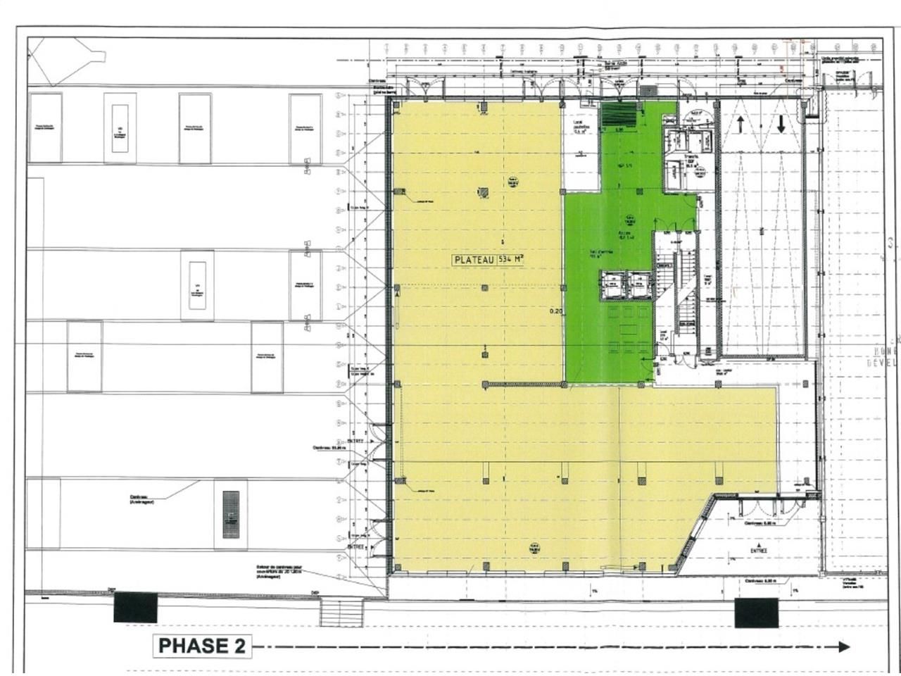 Location bureaux 1979 m² divisibles à partir de 326 m²