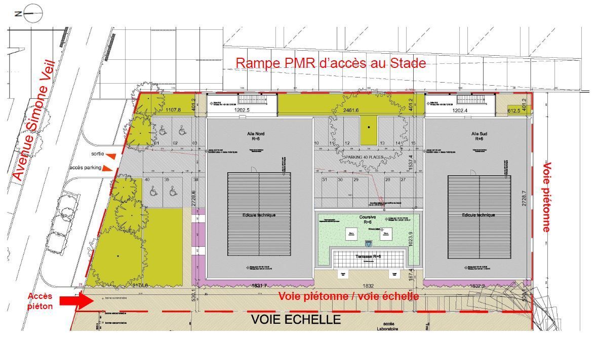 Location bureaux 3252 m² divisibles à partir de 221 m²