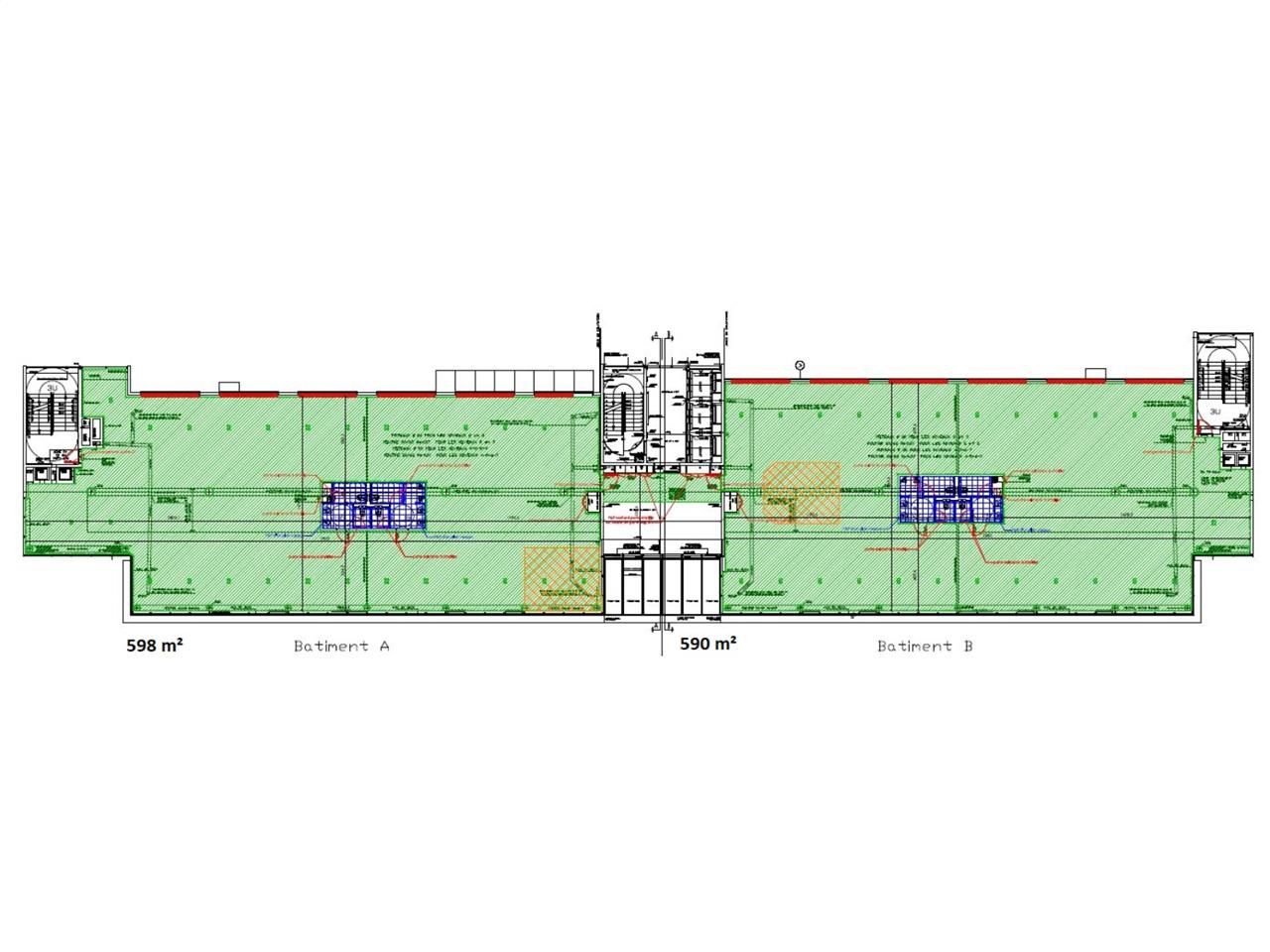 Location bureaux 6853 m² divisibles à partir de 450 m²