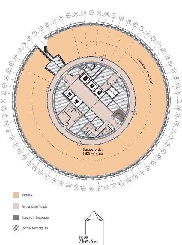 Location bureaux 1415 m² divisibles à partir de 500 m²