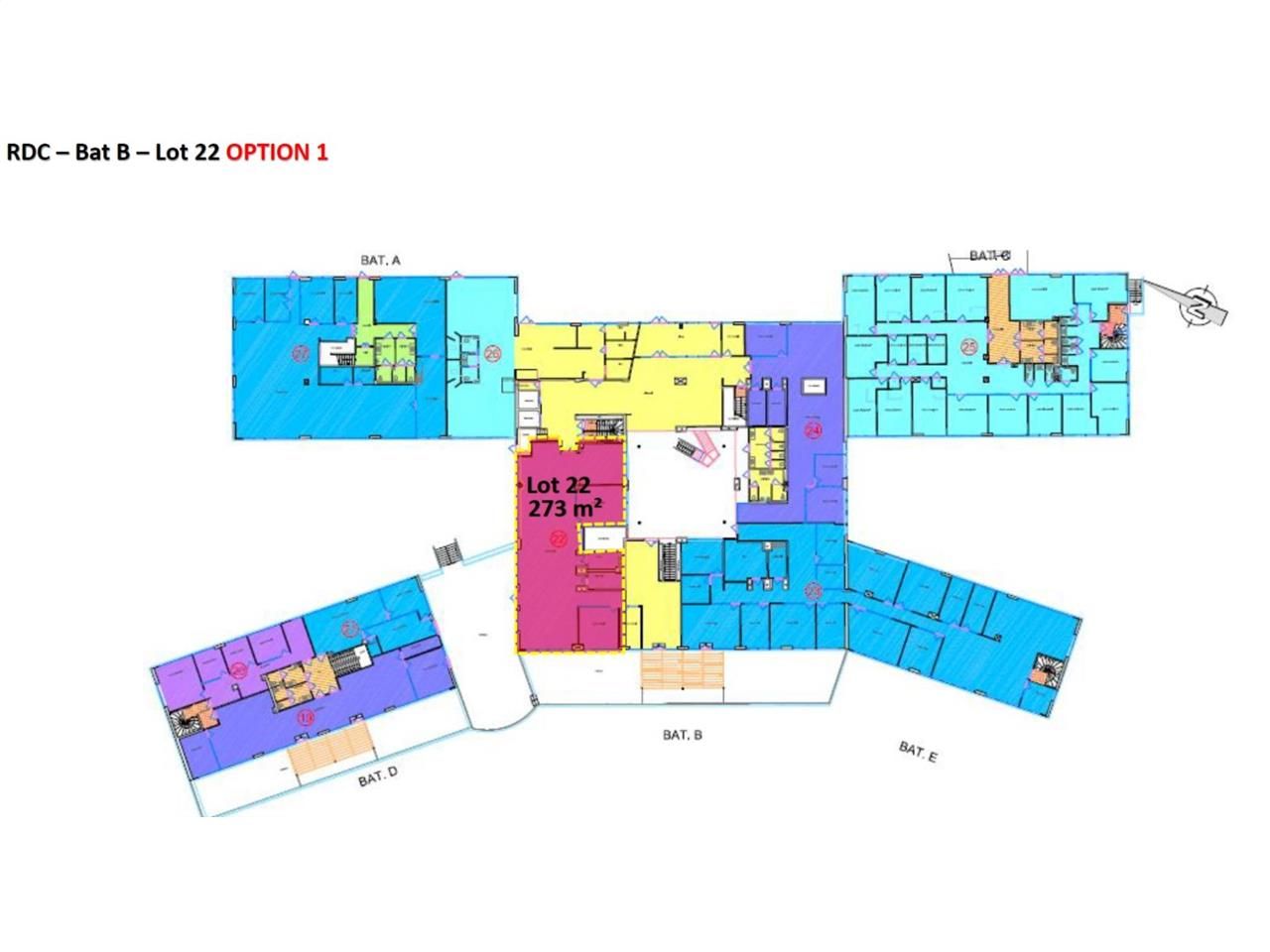 Location bureaux 1203 m² divisibles à partir de 151 m²