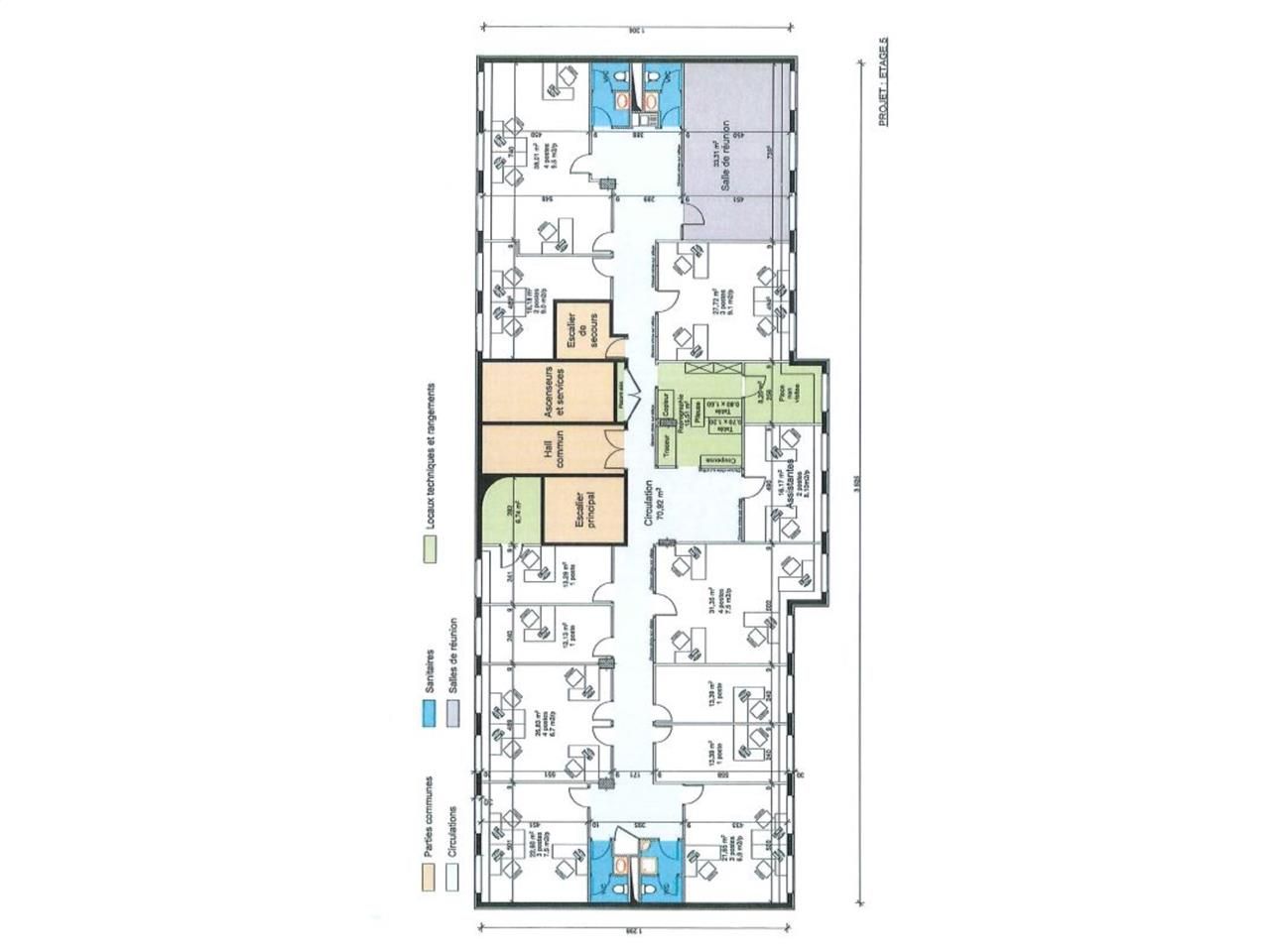 Location bureaux 1646 m² divisibles à partir de 158 m²