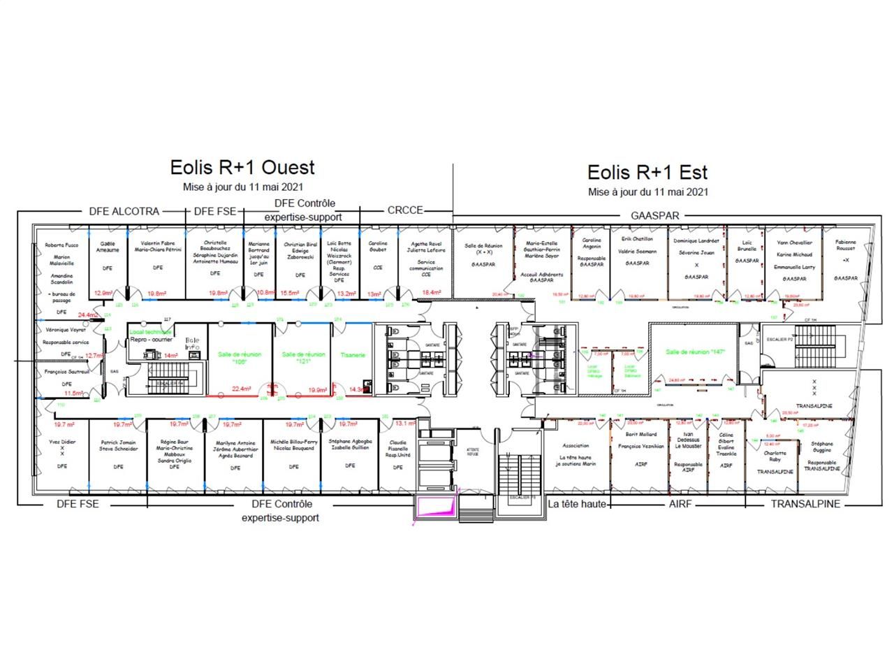 Location bureaux 4534 m² divisibles à partir de 340 m²