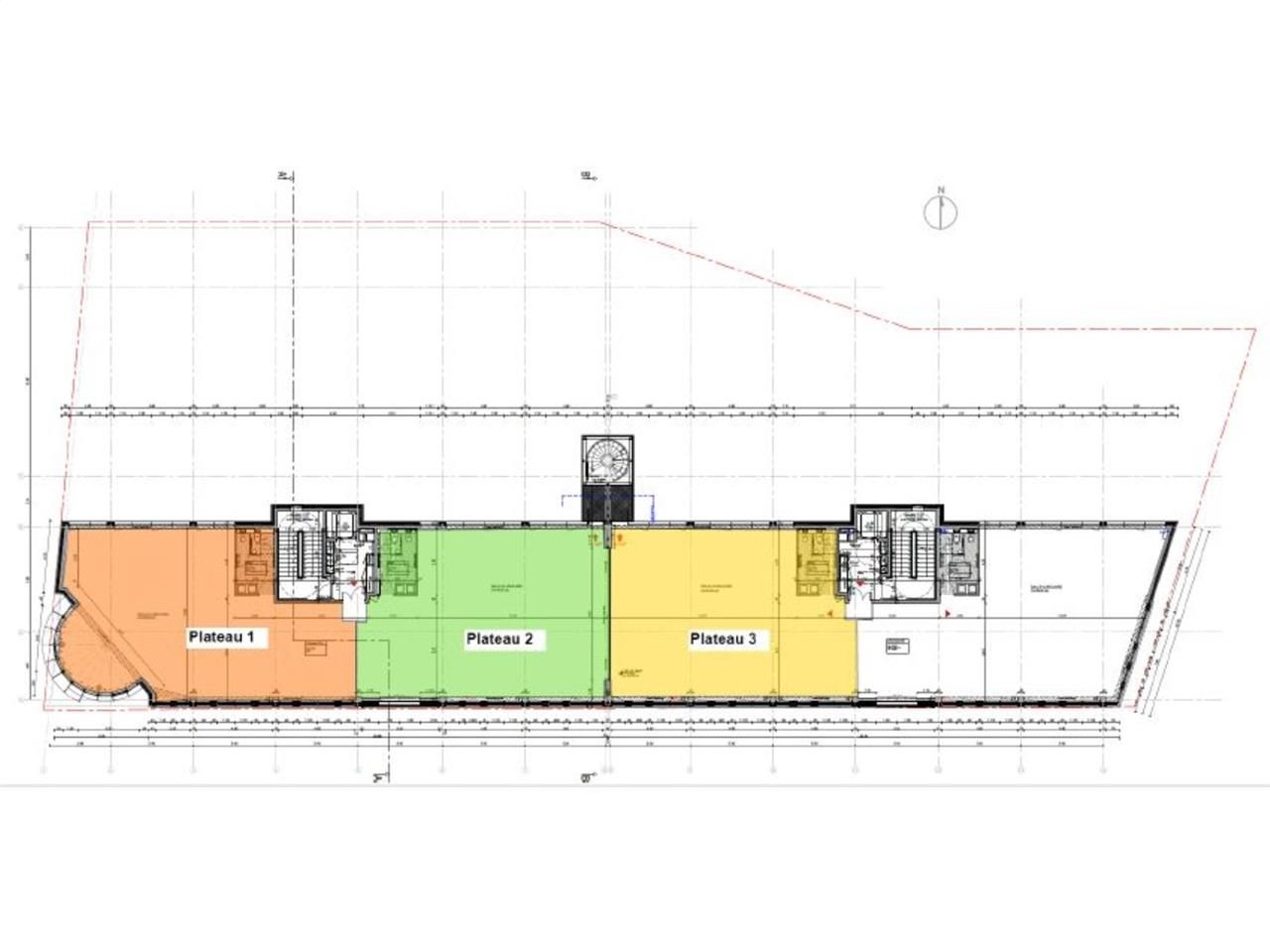 Location bureaux 206 m² non divisibles