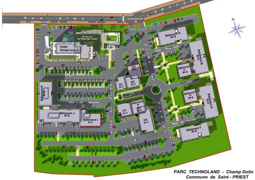 Location bureaux 3286 m² divisibles à partir de 93 m²