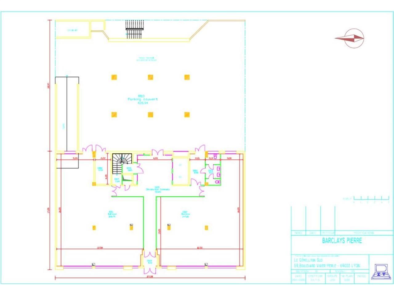 Location bureaux 2071 m² divisibles à partir de 115 m²