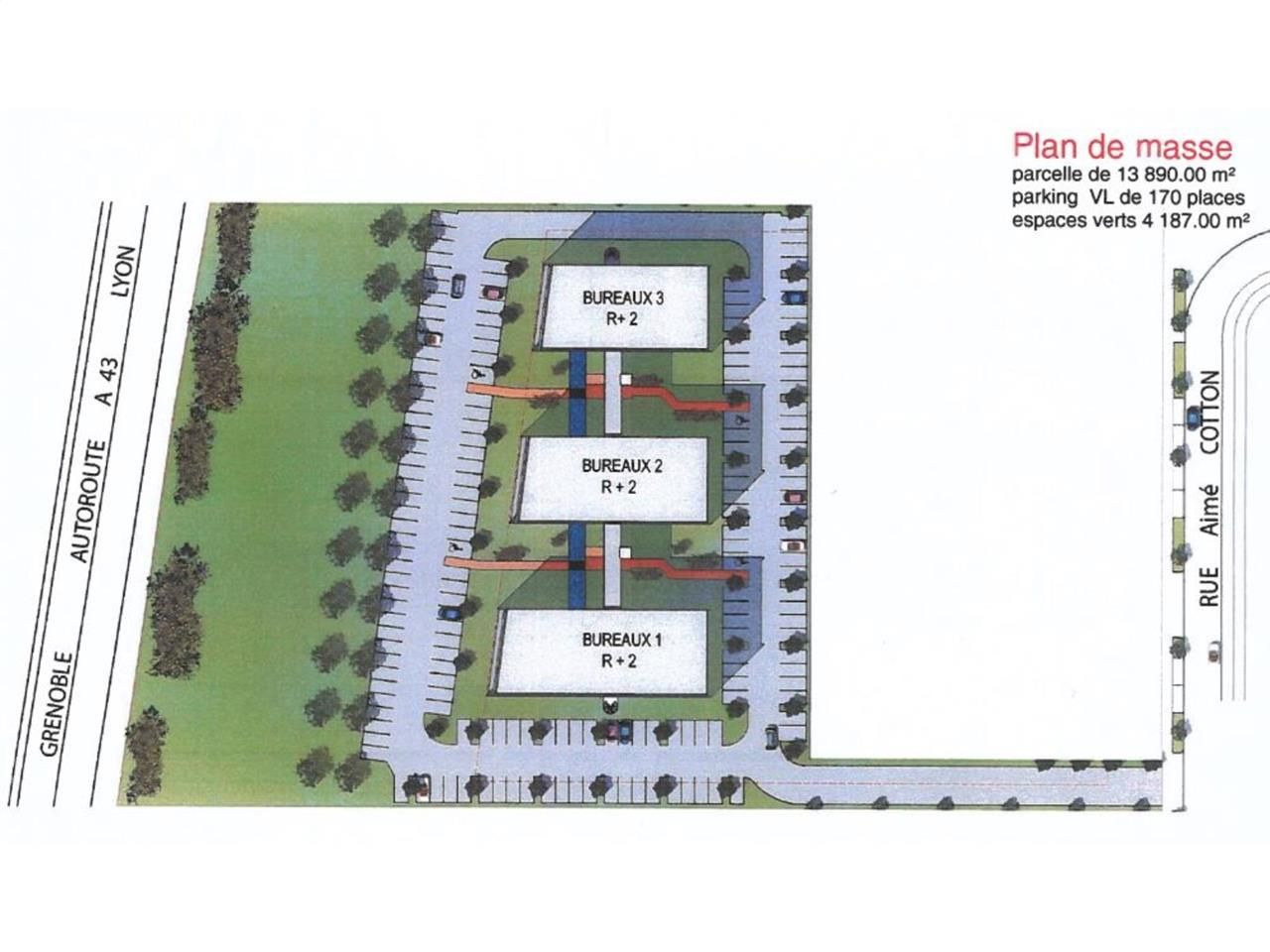 Location bureaux 2126 m² divisibles à partir de 133 m²