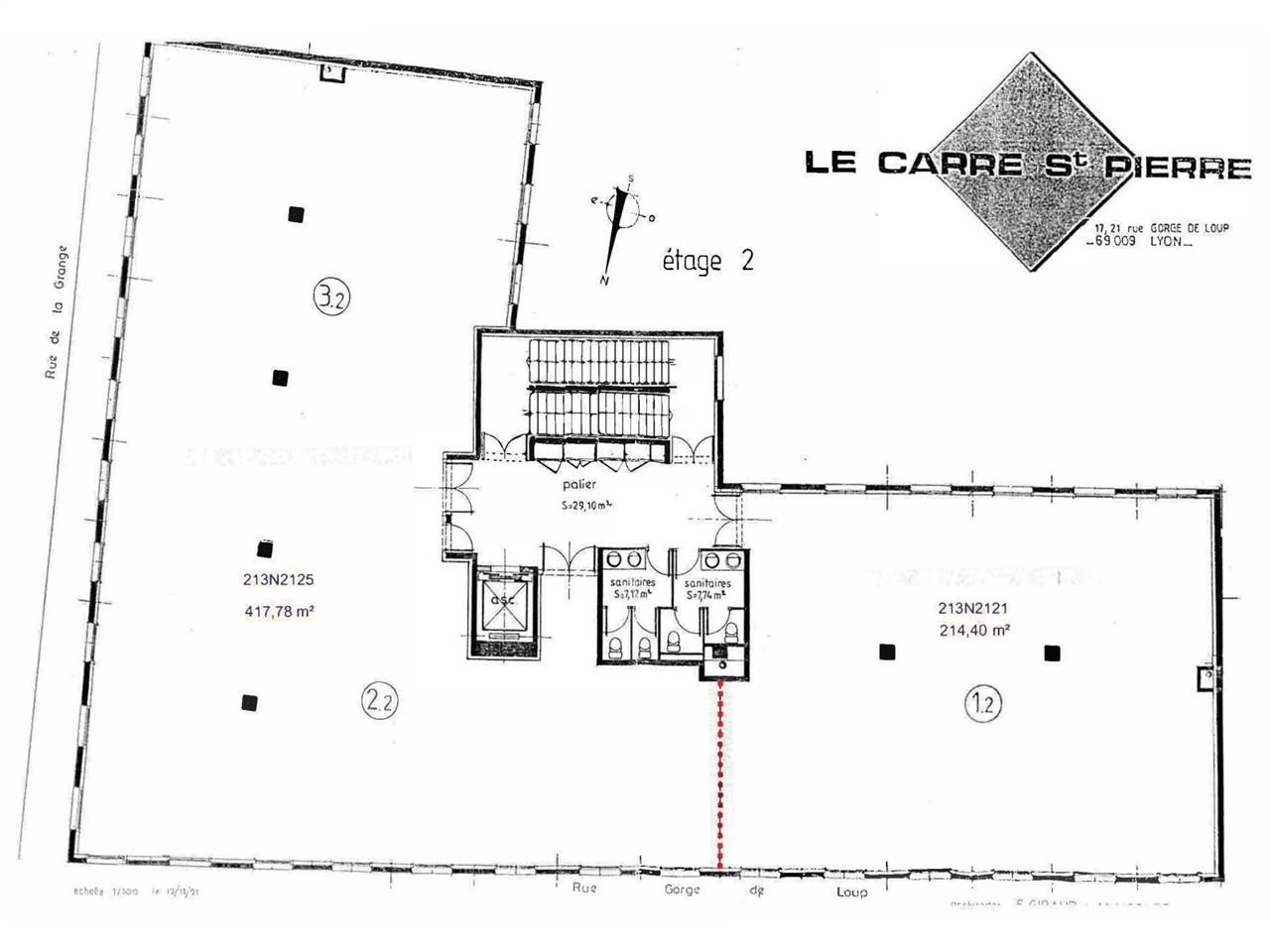Location bureaux 861 m² divisibles à partir de 214 m²