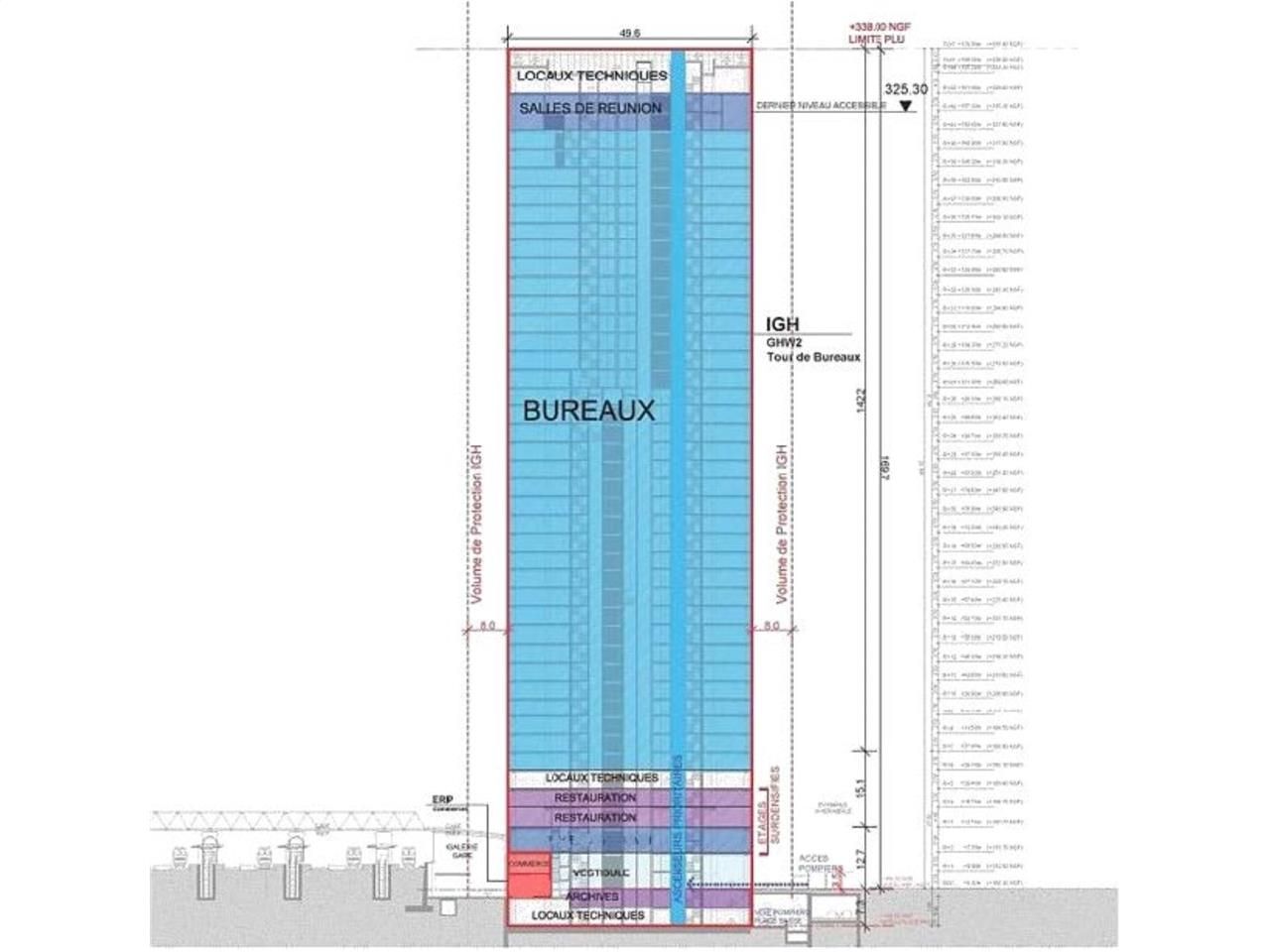 Location bureaux 6166 m² divisibles à partir de 541 m²