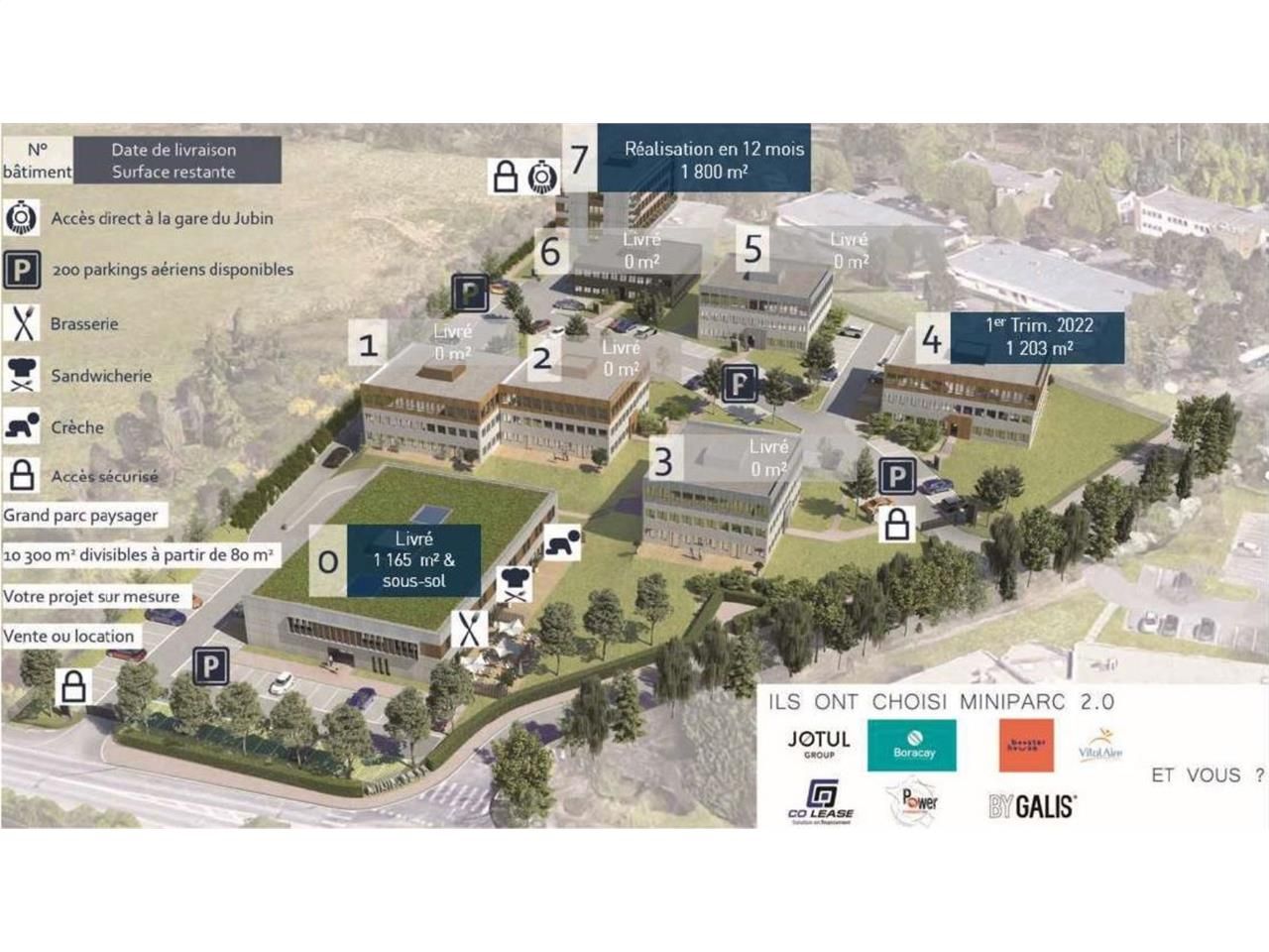 Vente bureaux 204 m² non divisibles