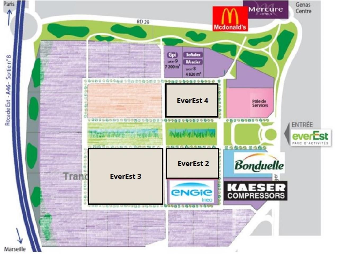 Location bureaux 792 m² divisibles à partir de 340 m²