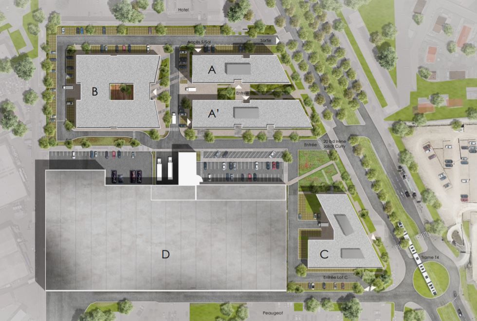 Vente bureaux 15745 m² divisibles à partir de 1500 m²