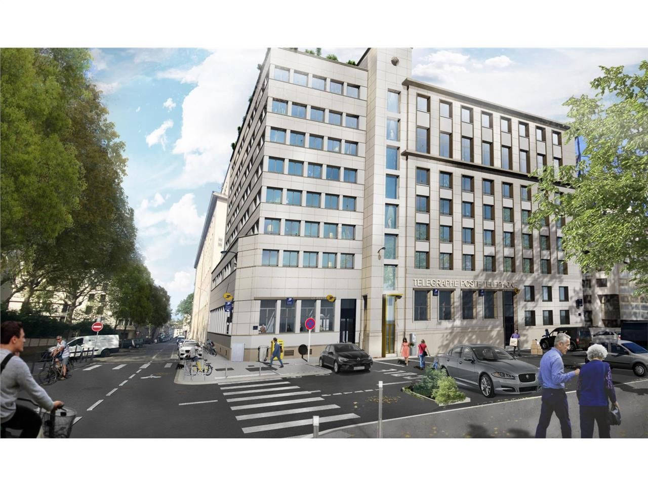 Immeuble en cours de restructuration bénéficiant 