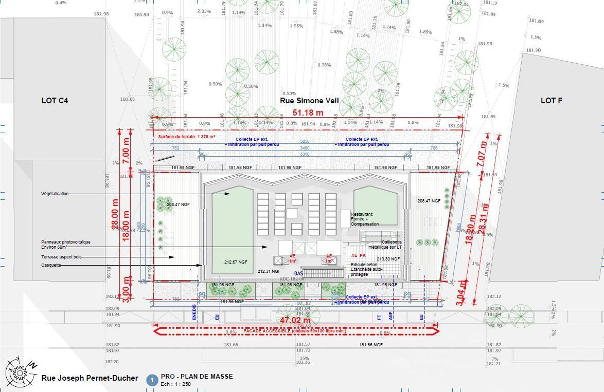 Vente bureaux 2365 m² divisibles à partir de 180 m²