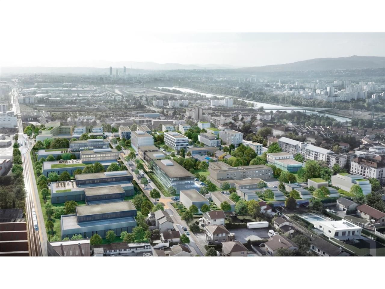 A proximité du Carré de Soie, immeubles neufs au 