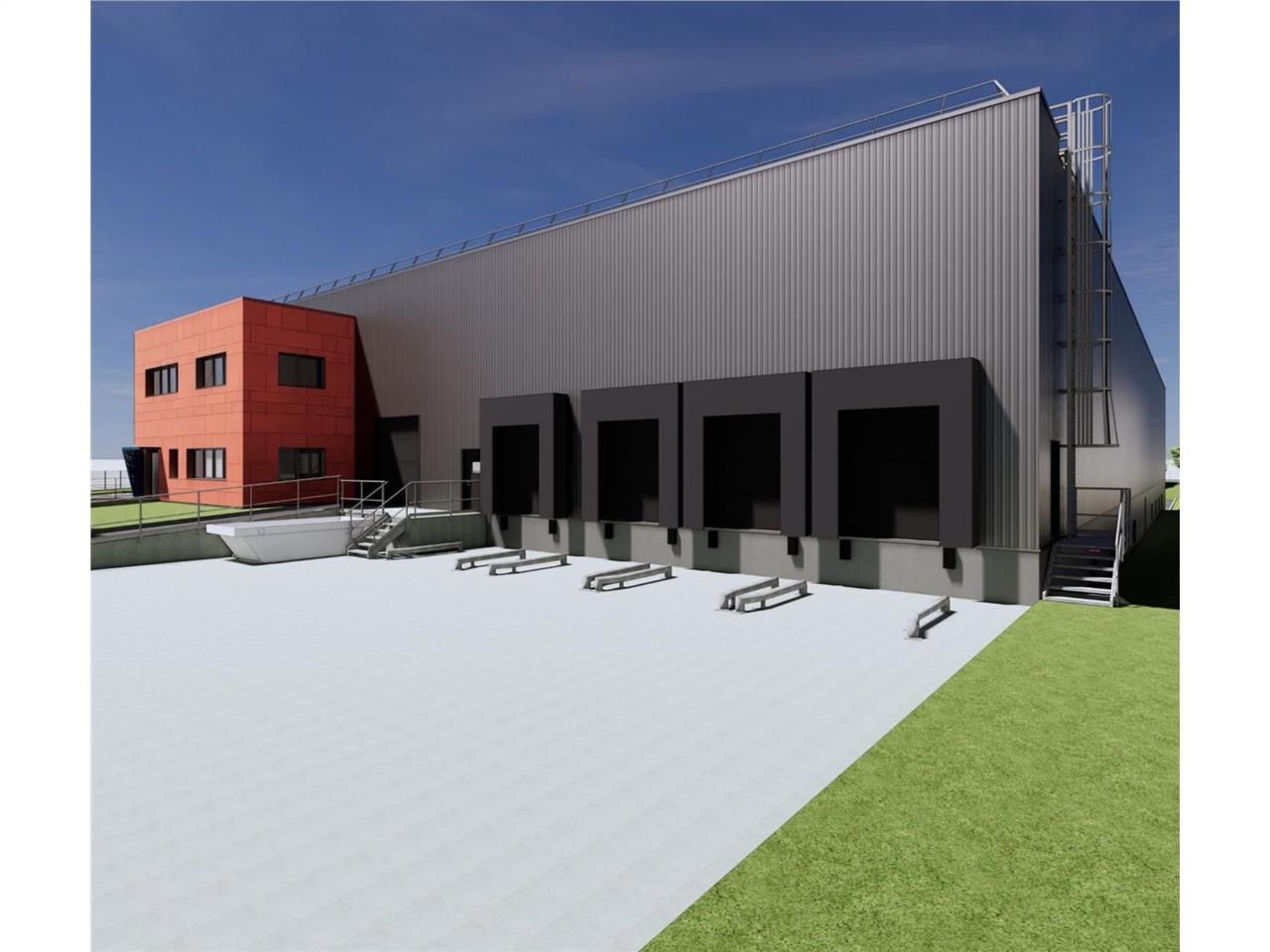 Parcelle de 8 000 m² avec bâtiment d'activités ex