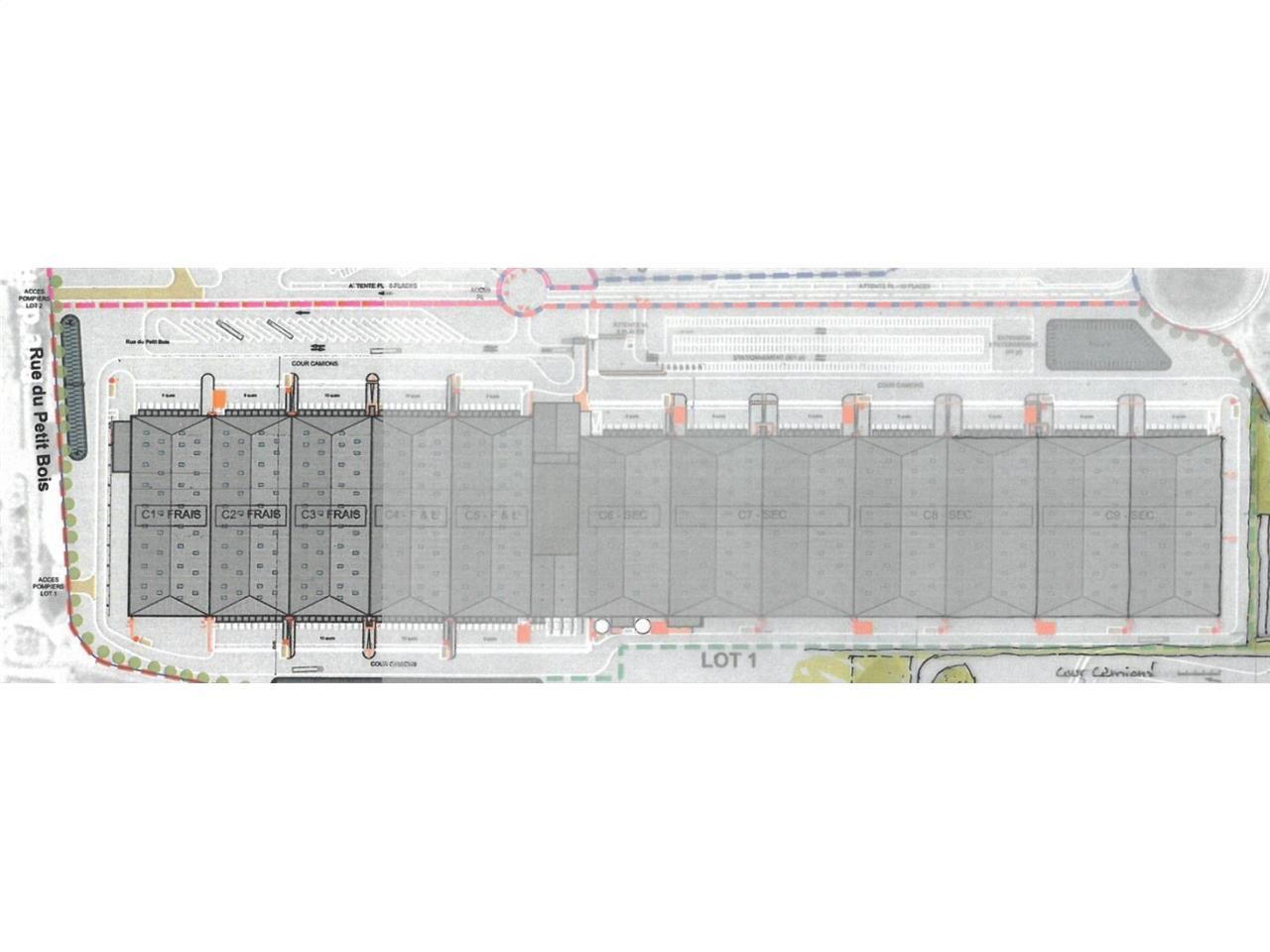 Location entrepots 24000 m² divisibles à partir de 12000 m²