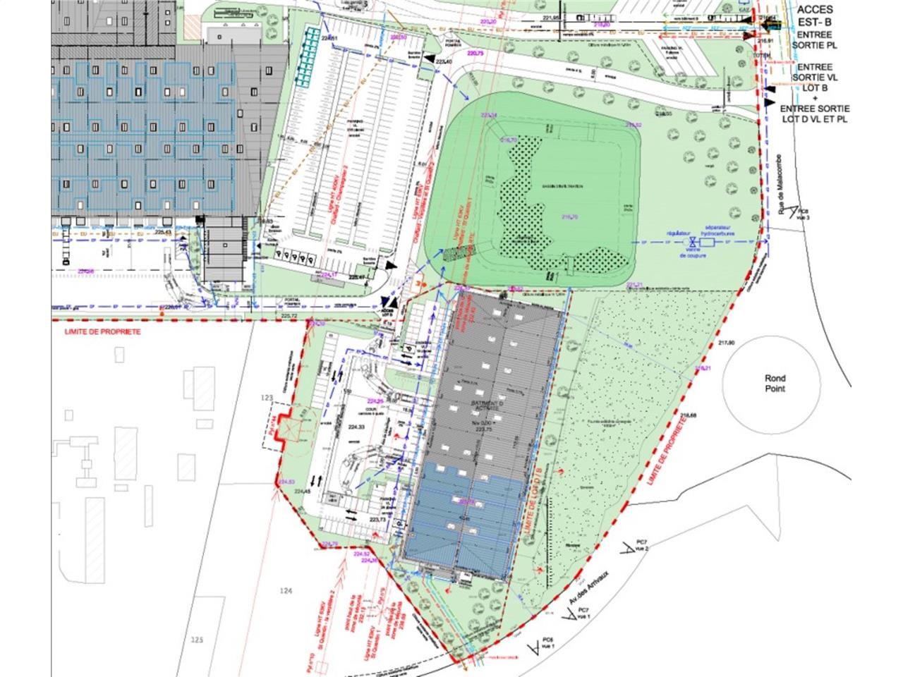 Location entrepots 5121 m² non divisibles