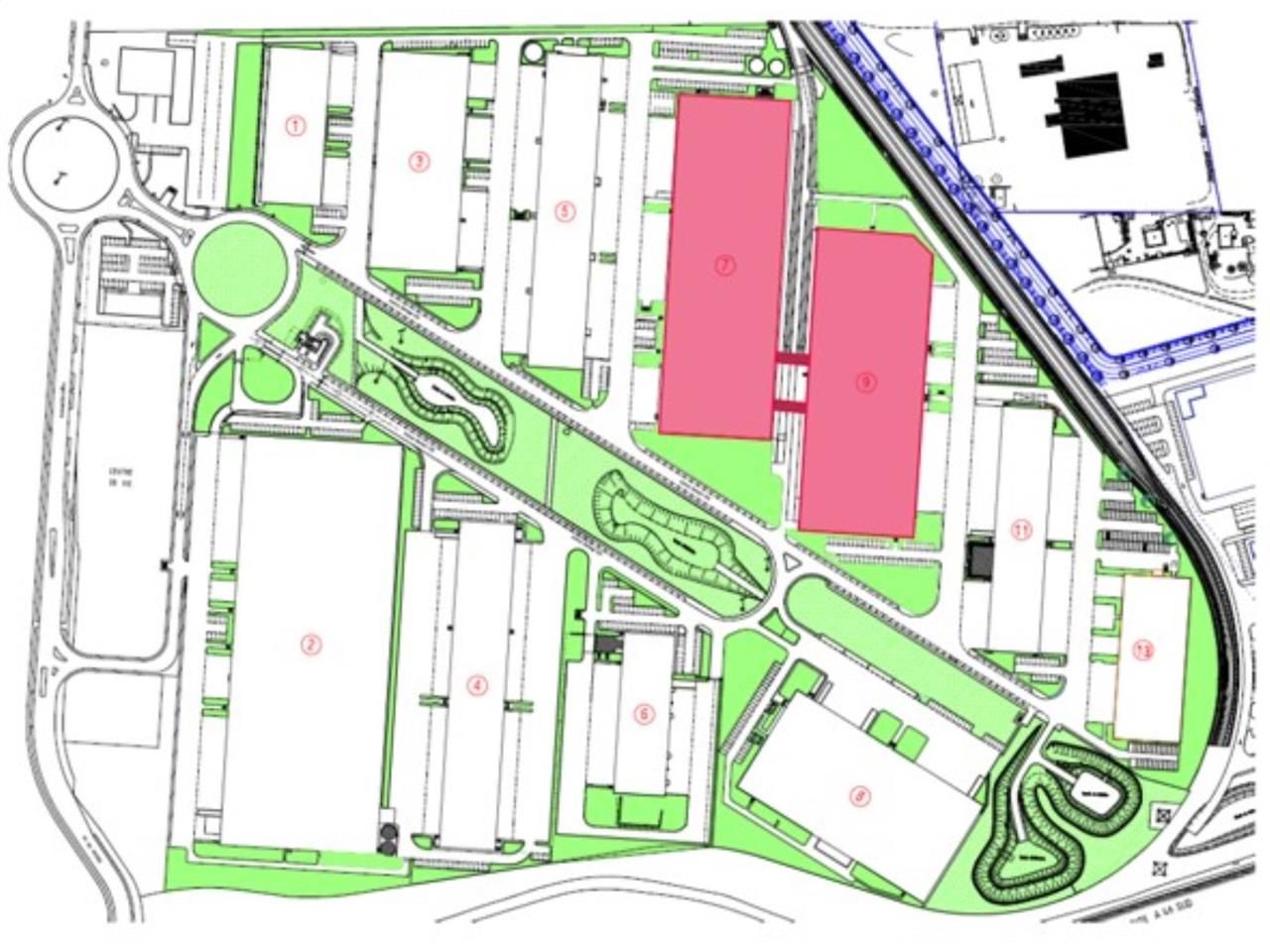 Location entrepots 6181 m² non divisibles