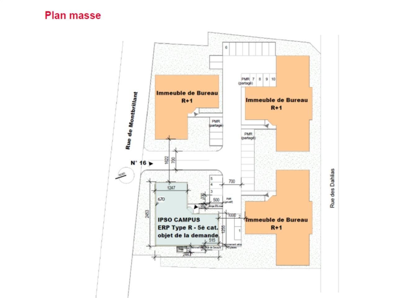Location bureaux 2319 m² divisibles à partir de 133 m²