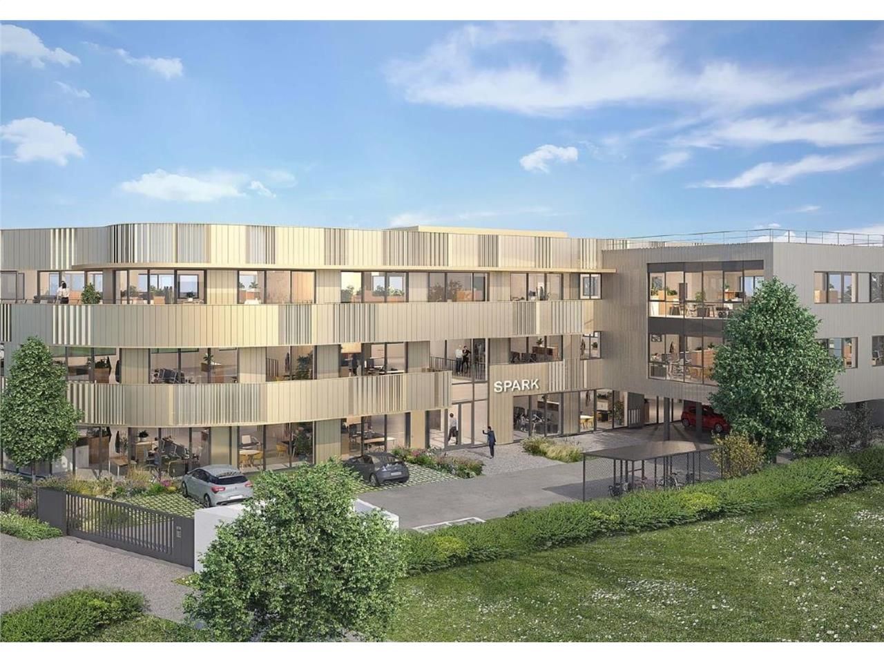 Au sein de la Techlid, bel immeuble neuf d'enviro