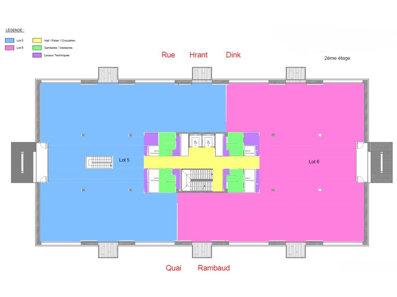 Location bureaux 1312 m² divisibles à partir de 185 m²