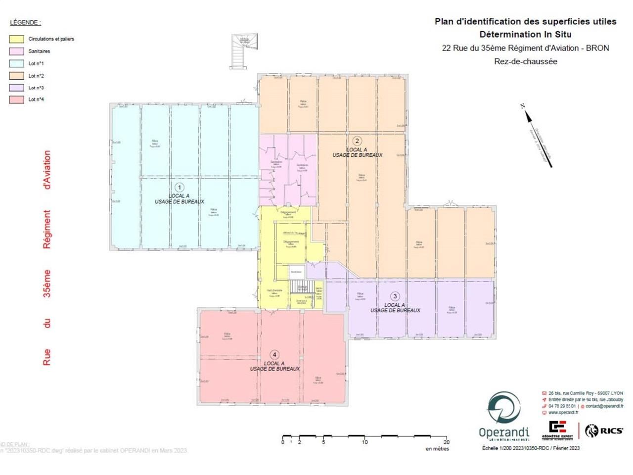 Vente bureaux 1067 m² divisibles à partir de 349 m²