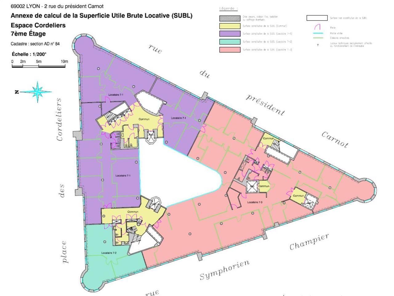 Location bureaux 1252 m² divisibles à partir de 600 m²