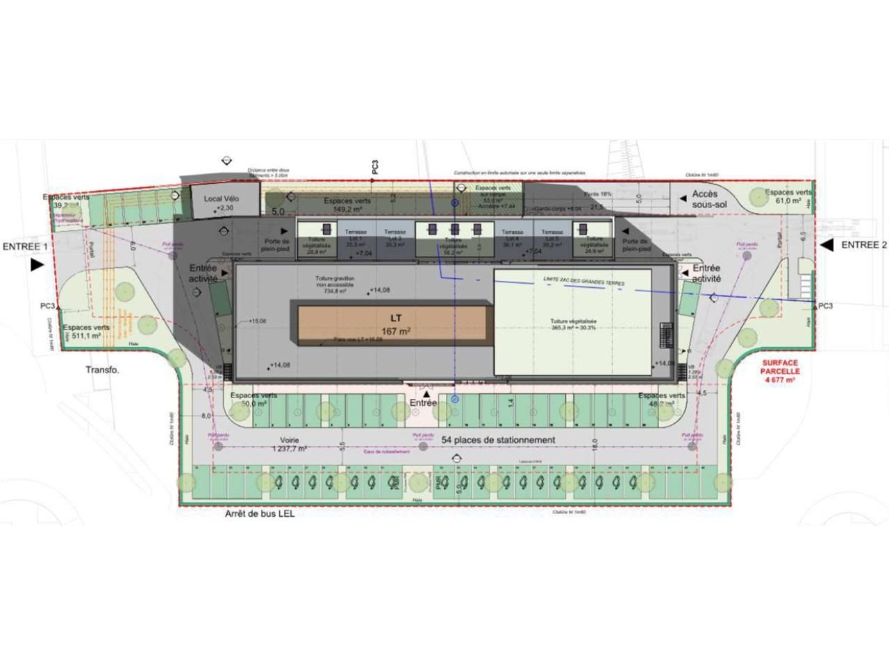 Vente entrepots 3690 m² divisibles à partir de 82 m²