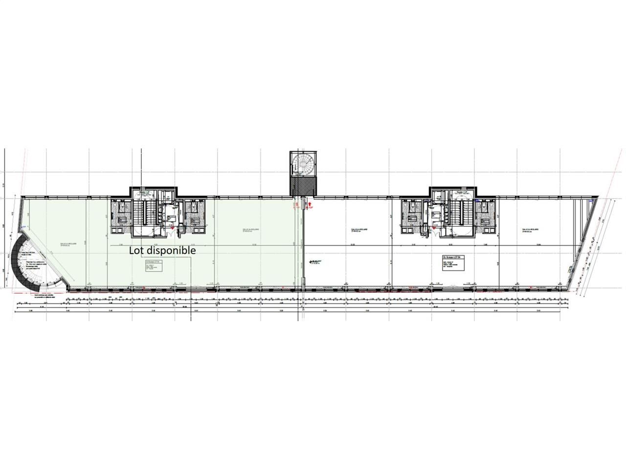 Vente bureaux 340 m² non divisibles