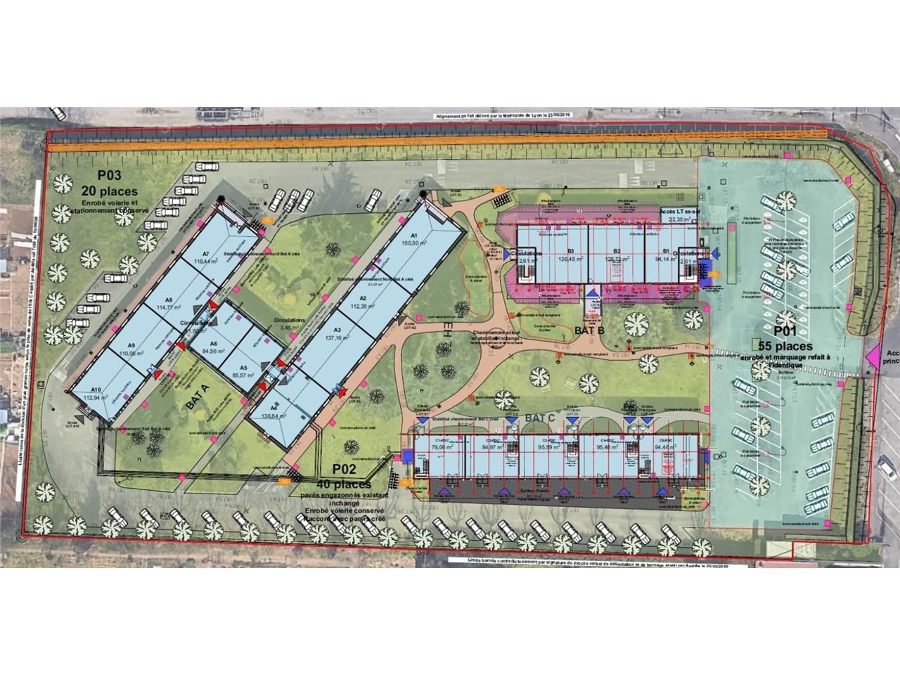 Vente bureaux 580 m² divisibles à partir de 95 m²