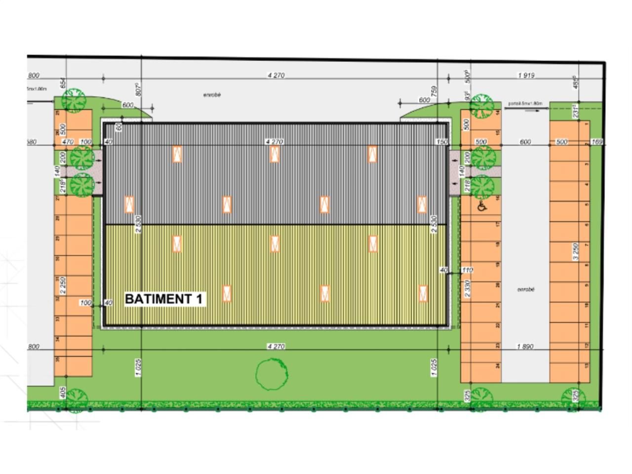 Location entrepots 1940 m² divisibles à partir de 909 m²
