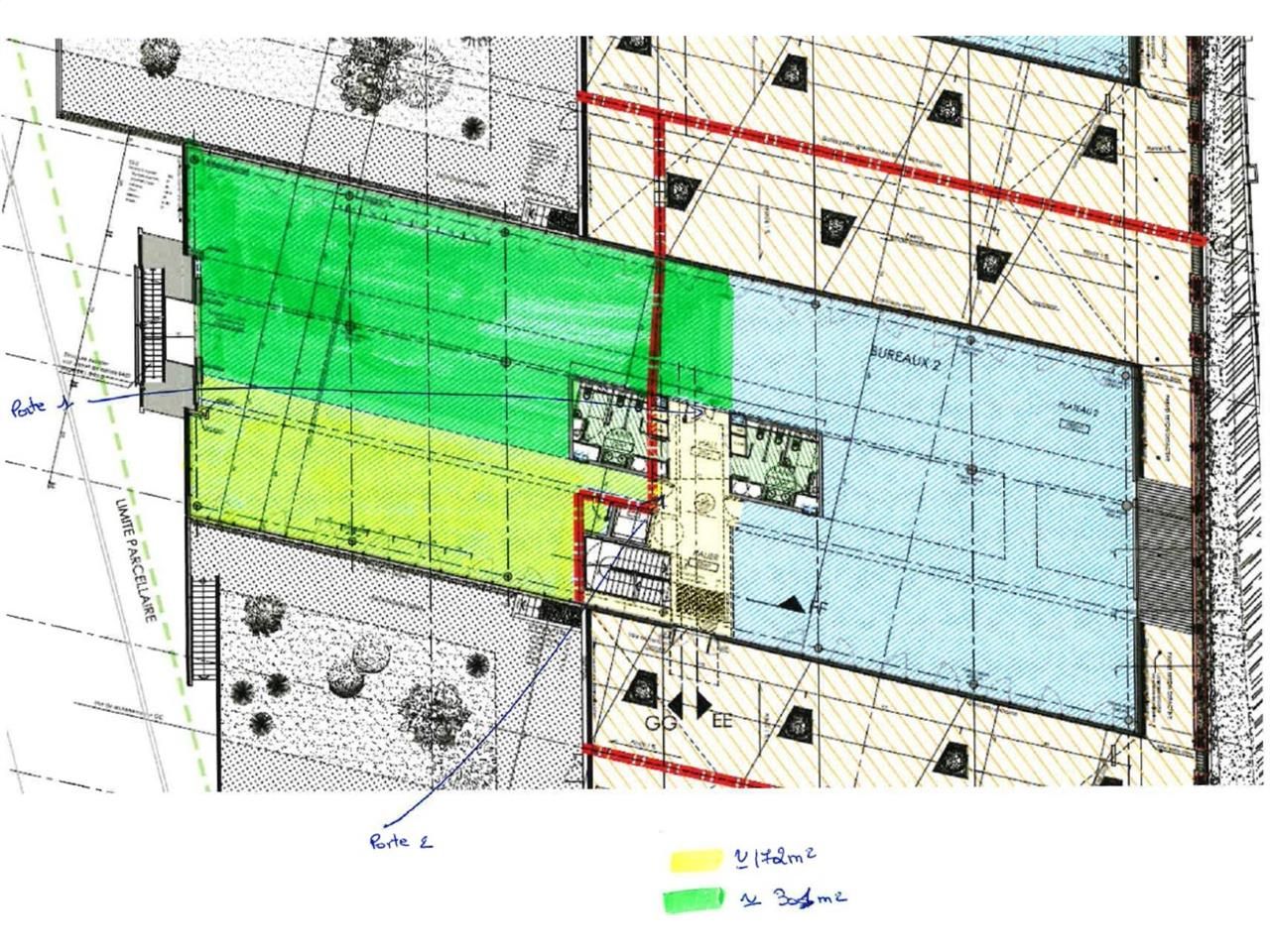 Location bureaux 473 m² non divisibles