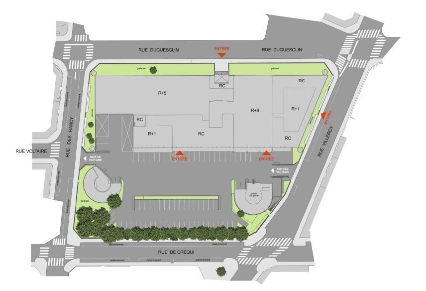 Location bureaux 705 m² non divisibles