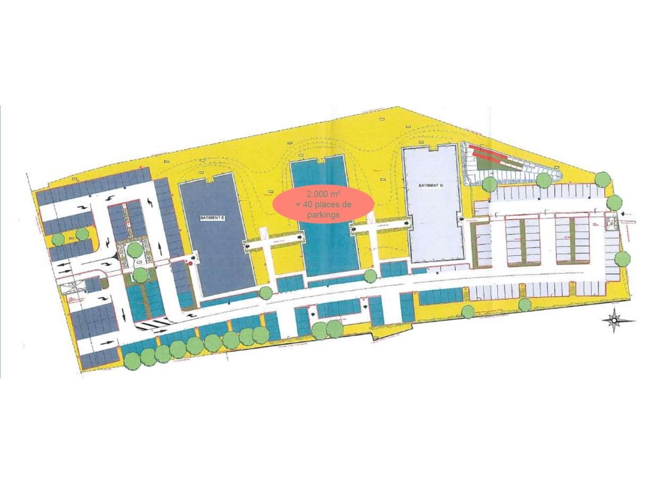 Vente bureaux 1999 m² divisibles à partir de 180 m²