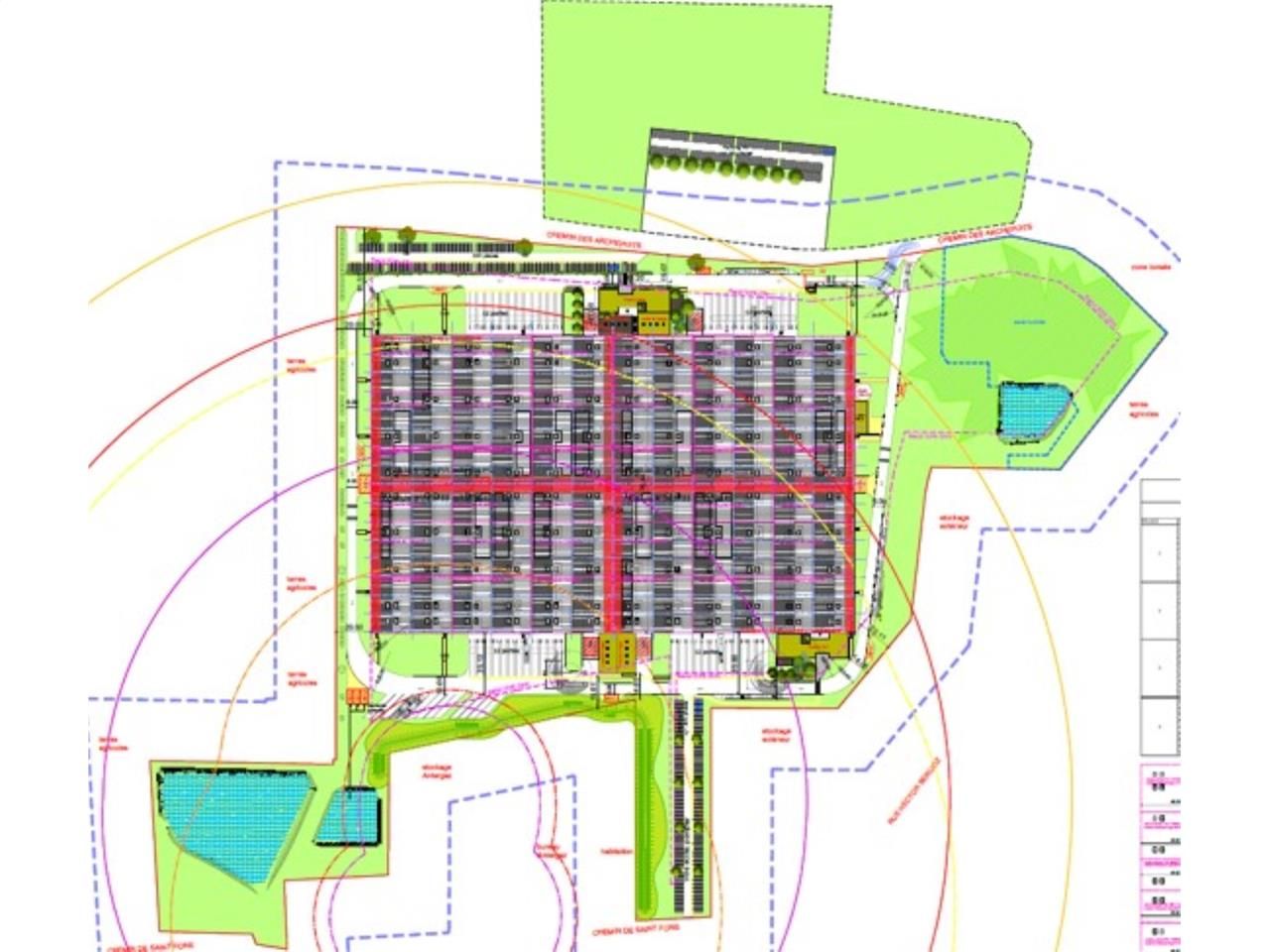 Vente entrepots 50167 m² divisibles à partir de 11778 m²